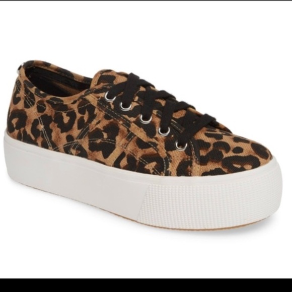 Steve Madden Shoes - Steve Madden Leopard Print Platform Sneakers sz 7.5